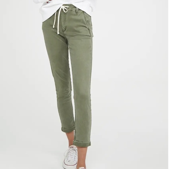 PAIGE green drawstring pants 30 - Picture 6 of 9